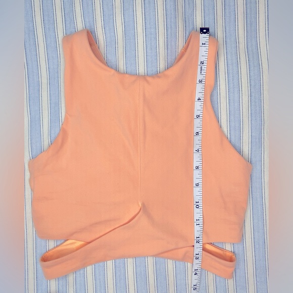 Athleta Orange Crop Top Workout Tank Size XS - Picture 3 of 5